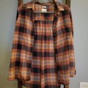AE soft boyfriend fit flannel shirt